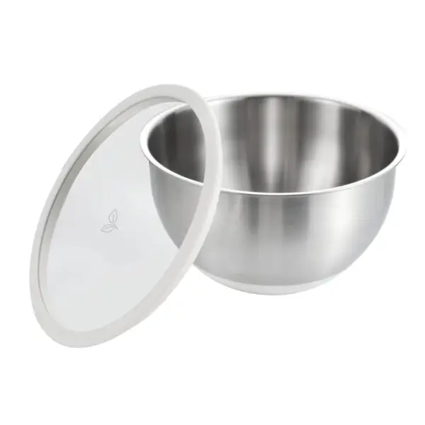 Mixing Bowl stainless steel with glass lid